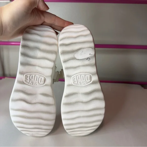 Hey Dude White Collins Mono Sport Sandals Sz 7 Womens - Picture 5 of 7